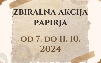 Zbiralna akcija papirja